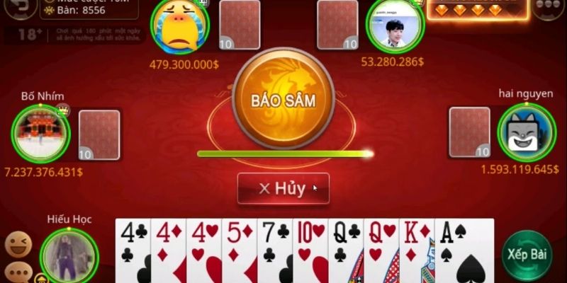 Đặc điểm thu hút người chơi của game bài Sâm tại cổng game Rikvip